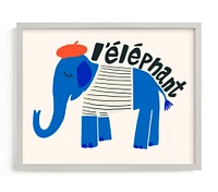 Minted® French Elephant Wall Art by Morgan Kendall