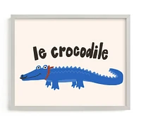 Minted® French Crocodile Wall Art by Morgan Kendall