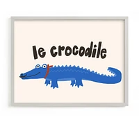 Minted® French Crocodile Wall Art by Morgan Kendall