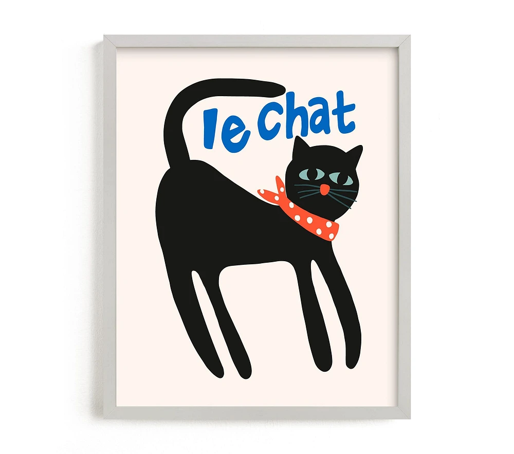 Minted® French Cat Wall Art by Morgan Kendall