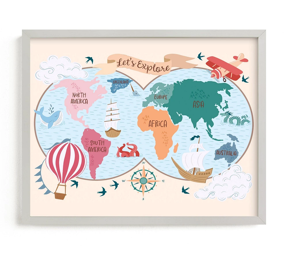 Minted® Exploration Map Wall Art by Breanna Dillon