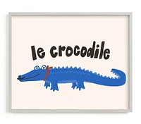 Minted® French Crocodile Wall Art by Morgan Kendall