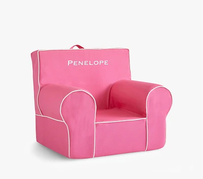 Anywhere Chair®, Bright Pink with White Piping Twill