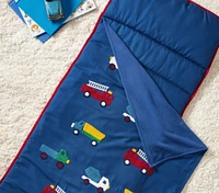 Mackenzie Blue Chenille Trucks Nap Mat