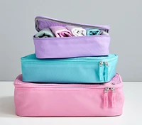 Mackenzie Pink/Aqua/Lavender Packing Cubes, Set of 3