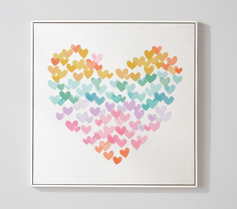 Watercolor Heart Wall Art (24")