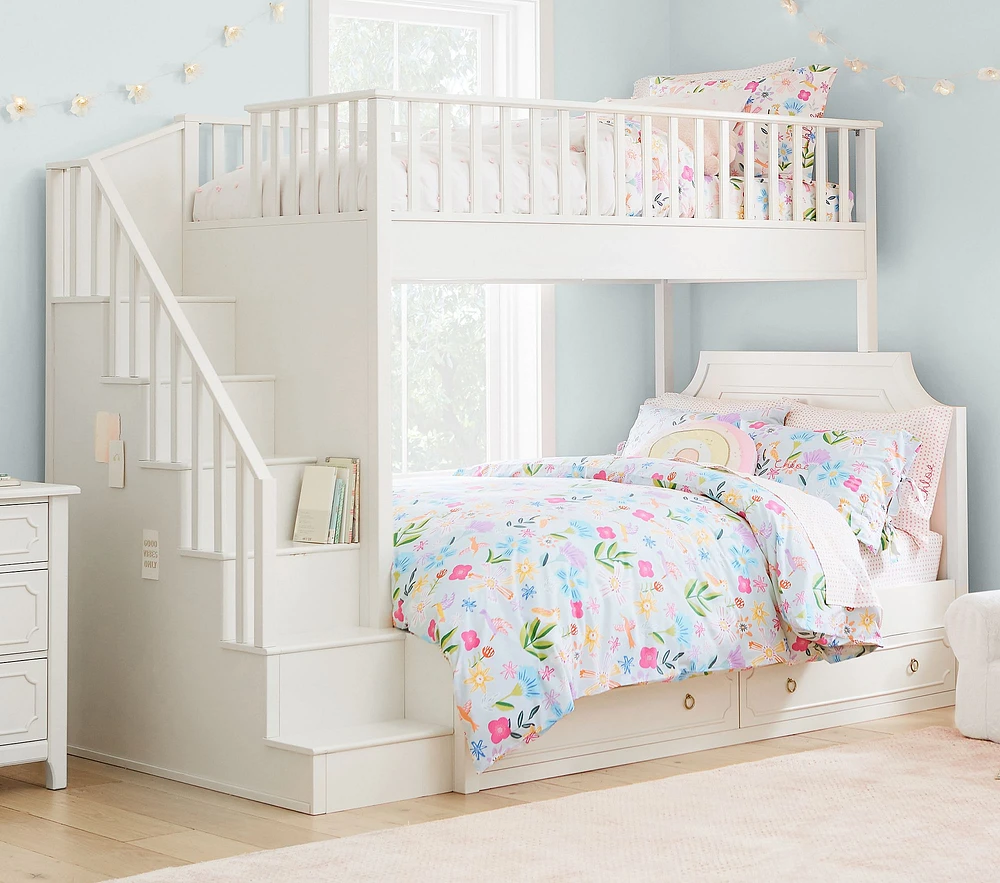 Ava Regency Twin-Over-Full Stair Bunk Bed