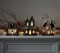 Halloween Light-Up Mantel Village