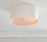 Scalloped Metal Flush Mount (12")