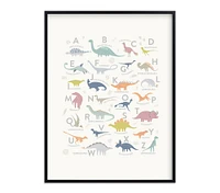 Minted® Alphabet Dinos Framed Art by Teju Reval