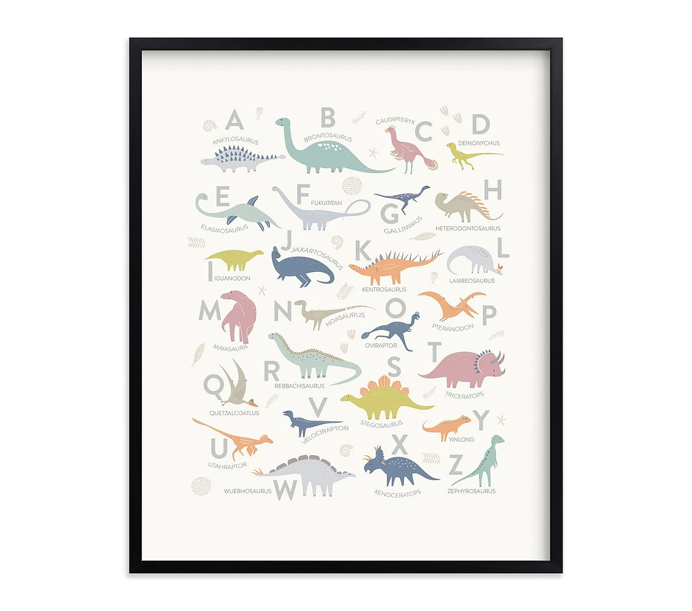 Minted® Alphabet Dinos Framed Art by Teju Reval