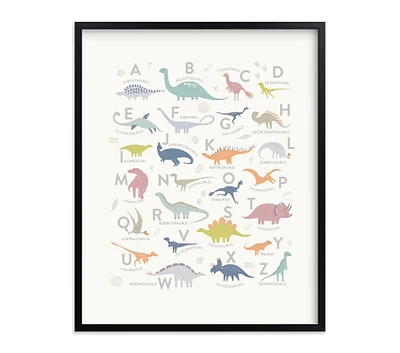 Minted® Alphabet Dinos Framed Art by Teju Reval