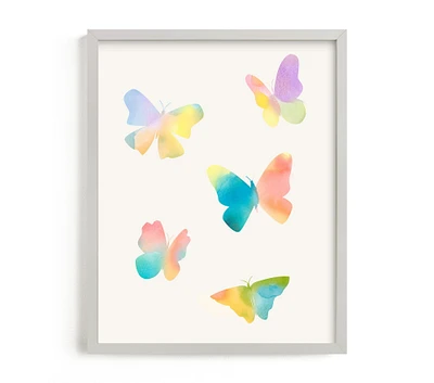 Minted® Watercolor Butterflies Wall Art by Lindsay Megahed