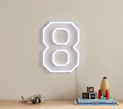 Brite Lite Personalized Varsity Number LED Wall Light