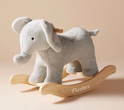 Elephant Critter Plush Nursery Rocker