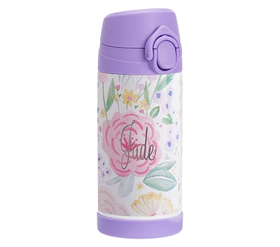 Mackenzie Lavender Floral Blooms Water Bottles