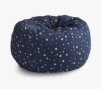 Anywhere Beanbag™, Navy Glow-in-the-Dark Scattered Stars