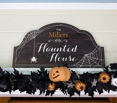 Personalized Haunted House Wall Plaque