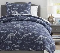 Dinosaur Bones Glow-in-the-Dark Comforter & Shams