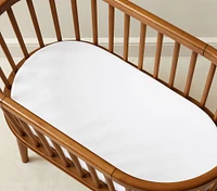 White Bassinet Pad Cover