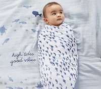 Jack Nautical Organic Muslin Swaddle Set