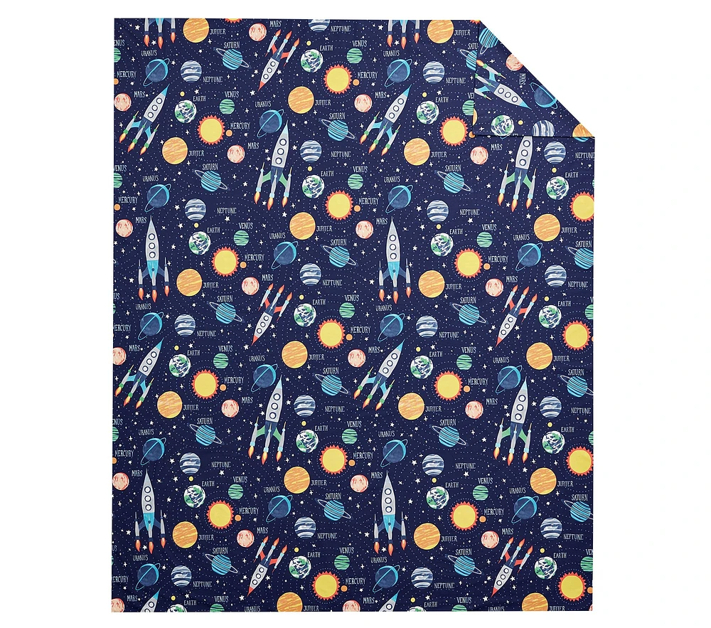 Solar System Glow-in-the-Dark Duvet Cover & Shams