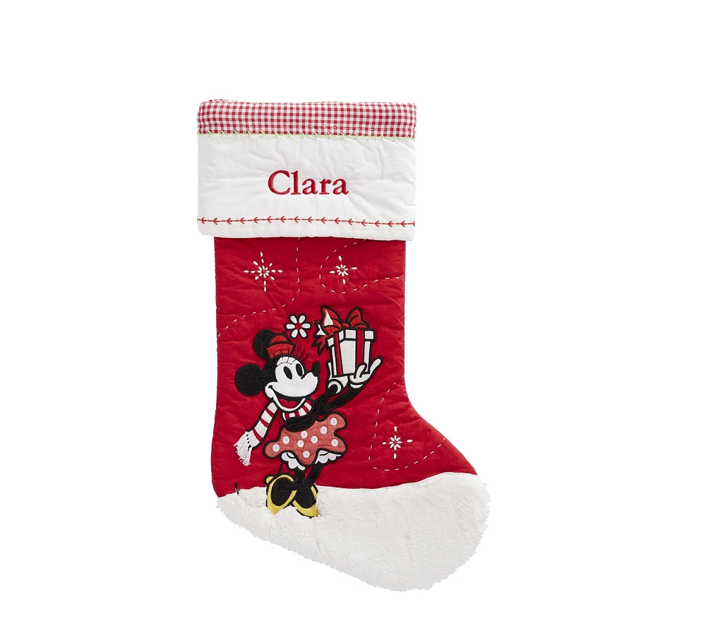 Disney Minnie Mouse Quilted Christmas Stocking