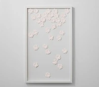 Falling Blossoms Shadowbox Art