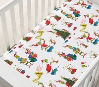 Dr. Seuss's The Grinch™ Organic Flannel Crib Fitted Sheet