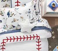 Vintage Baseball Organic Sheet Set & Pillowcases