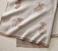 St. Jude Teddy Bear Intarsia Baby Blanket