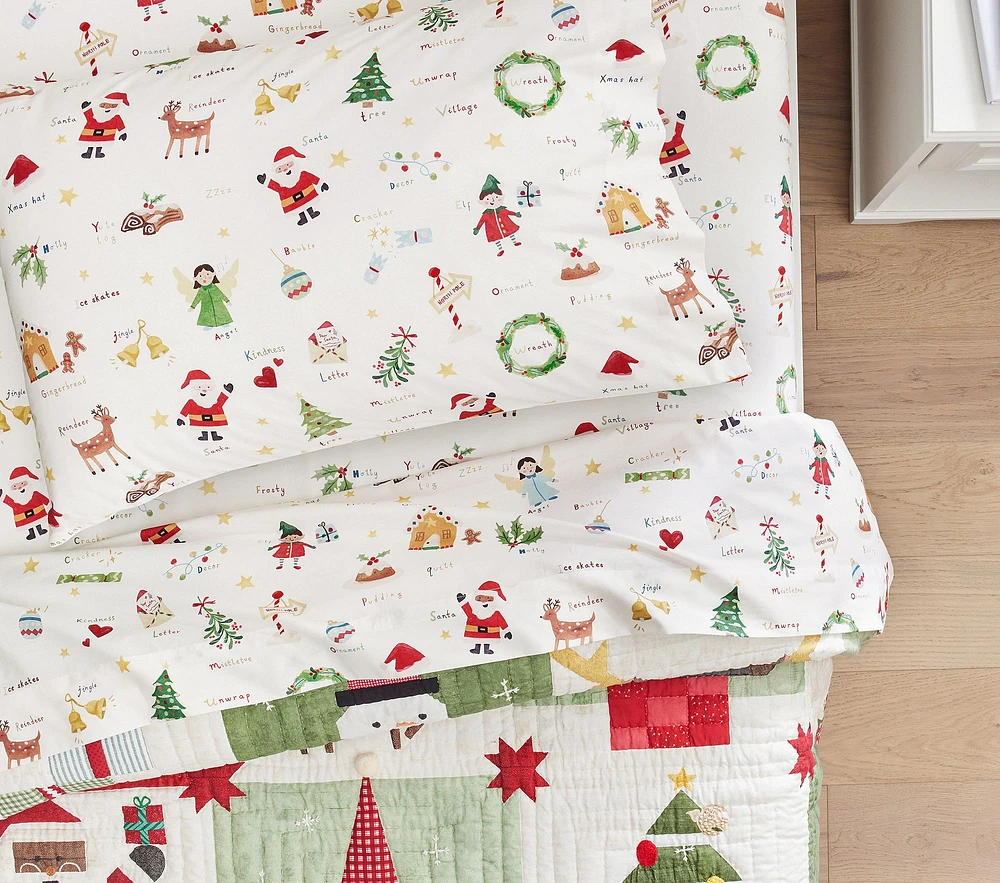 Holiday ABC Organic Sheet Set