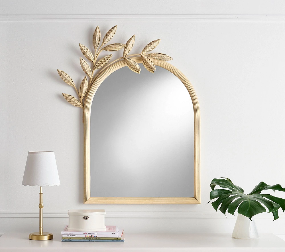 Lilly Pulitzer Rattan Palm Tree Mirror (37" x 30")