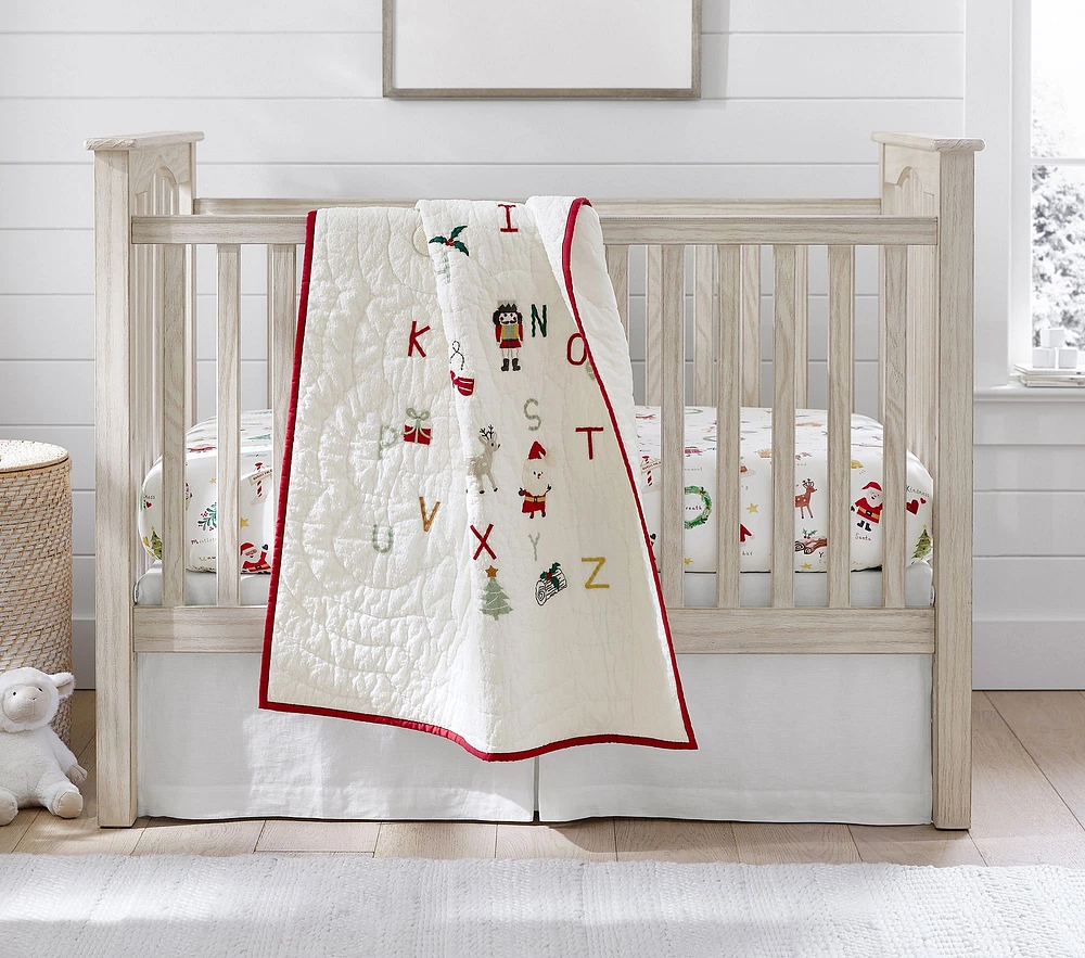 Holiday ABC Organic Baby Bedding