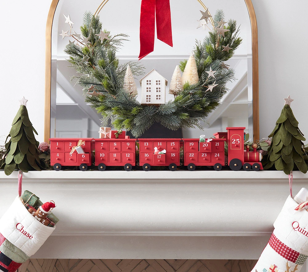 Wood Train 3-D Advent Calendar