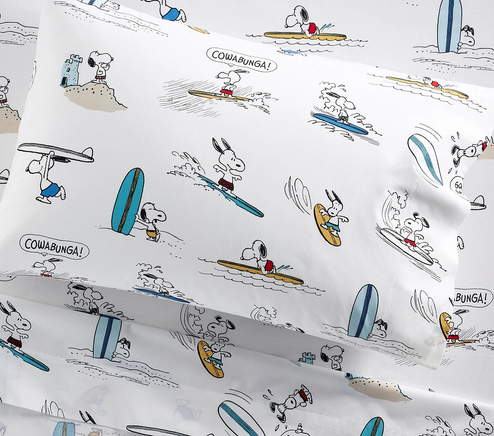 Peanuts® Snoopy® Surf Organic Toddler Bed Sheet Set