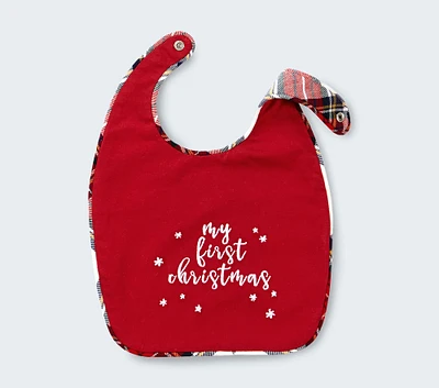 My First Christmas Bib