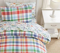 Landon Plaid Organic Duvet Cover & Shams