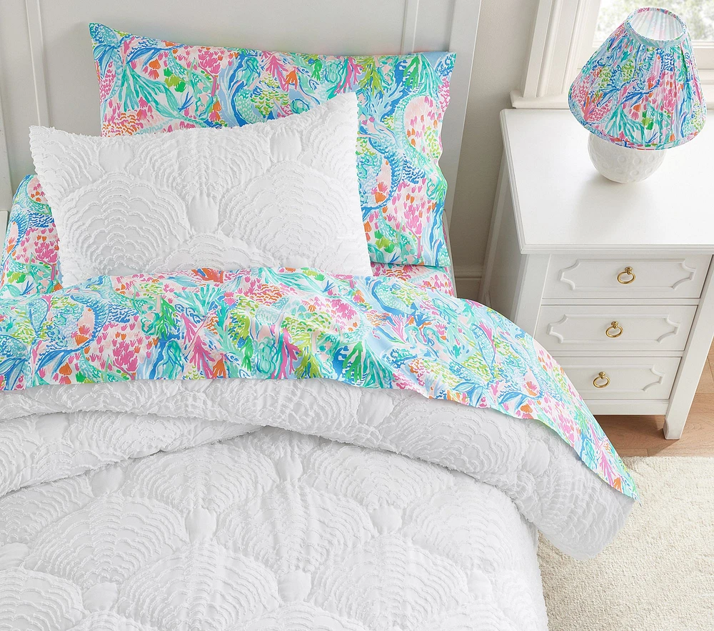 Lilly Pulitzer Tropical Shell Jacquard Quilt & Shams