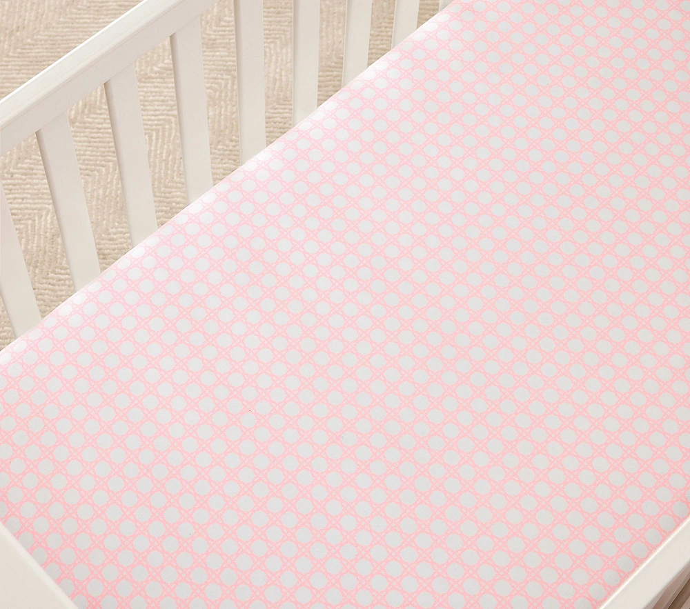 Lilly Pulitzer Caning Organic Crib Fitted Sheet