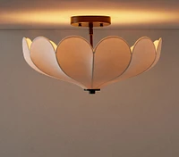 Chris Loves Julia Parasol Semi-Flush Mount (18")