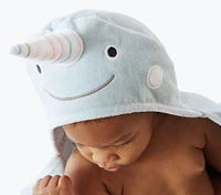 Narwhal Critter Baby Hooded Towel