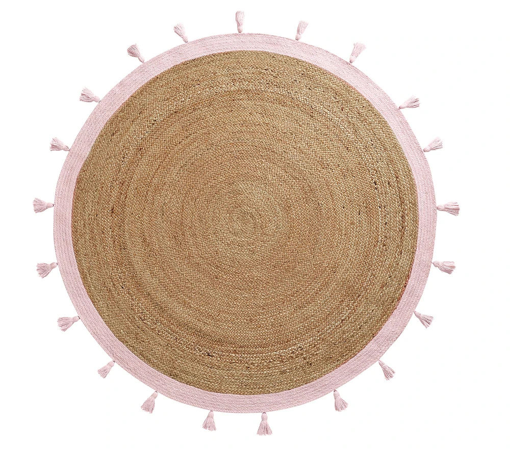 Chenille Jute Round Rug