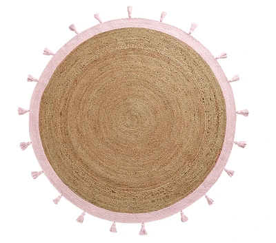 Chenille Jute Round Rug