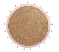 Chenille Jute Round Rug