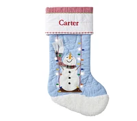 Light-Up Quilted Christmas Stocking Collection