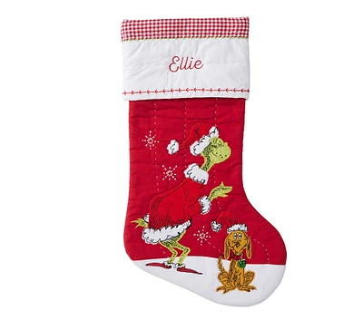 Dr. Seuss's The Grinch™ & Max Quilted Christmas Stocking