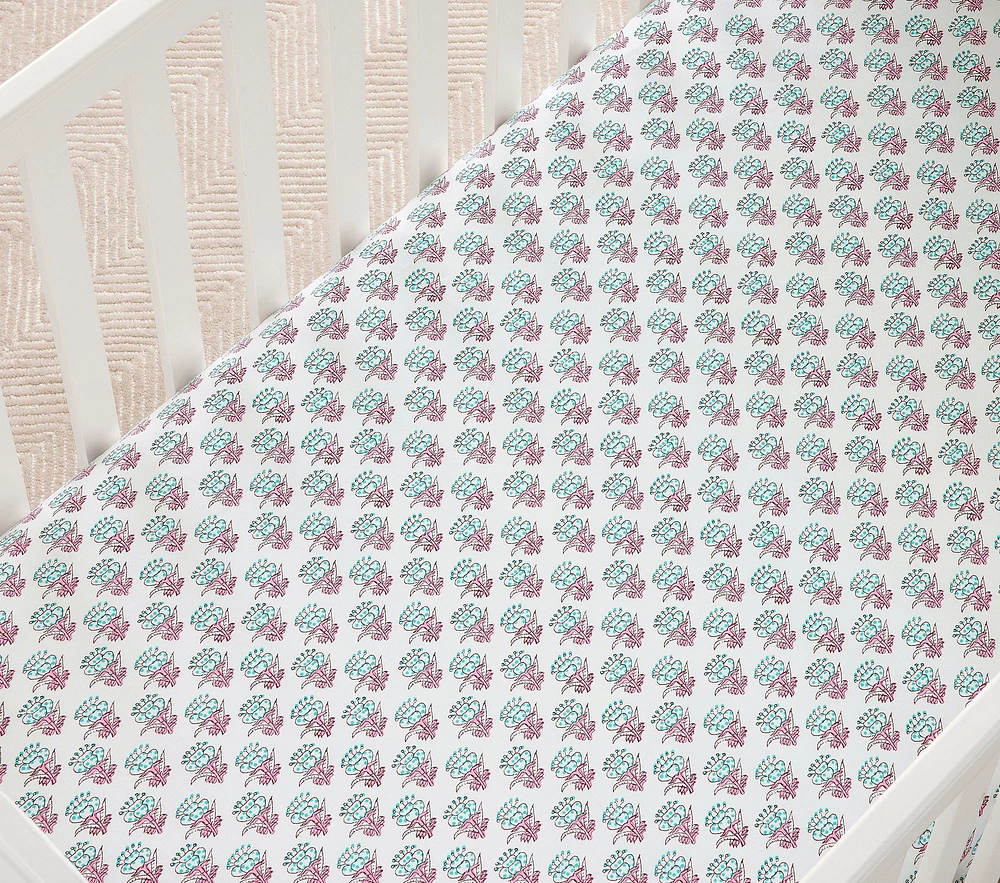 Block Boho Crib Fitted Sheet