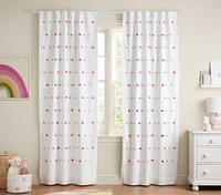 Bright Pom-Pom Cotton Blackout Curtain