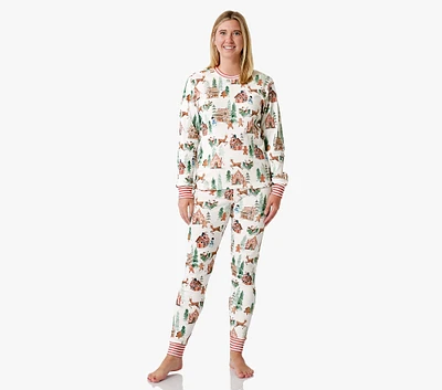 Gingerbread Organic Adult Pajama Set